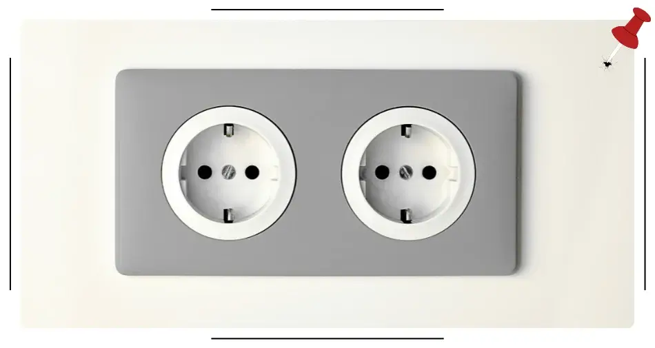 Gniazdko elektryczne na ścianie