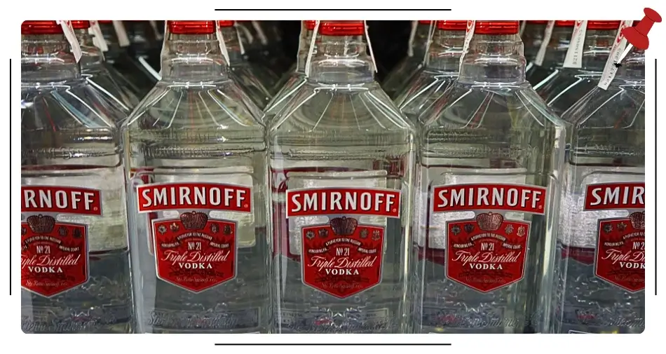 Wódka Smirnoff w butelkach