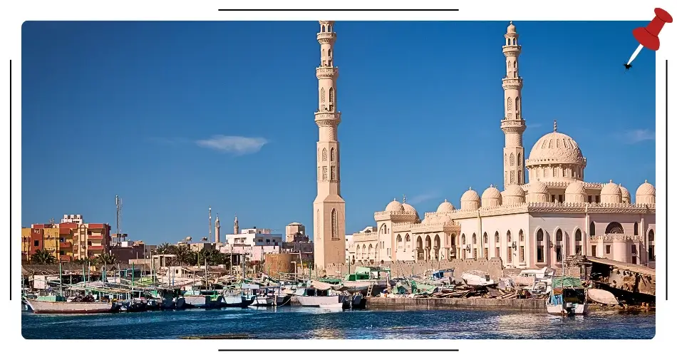 Hurghada, główny meczet w centrum miasta