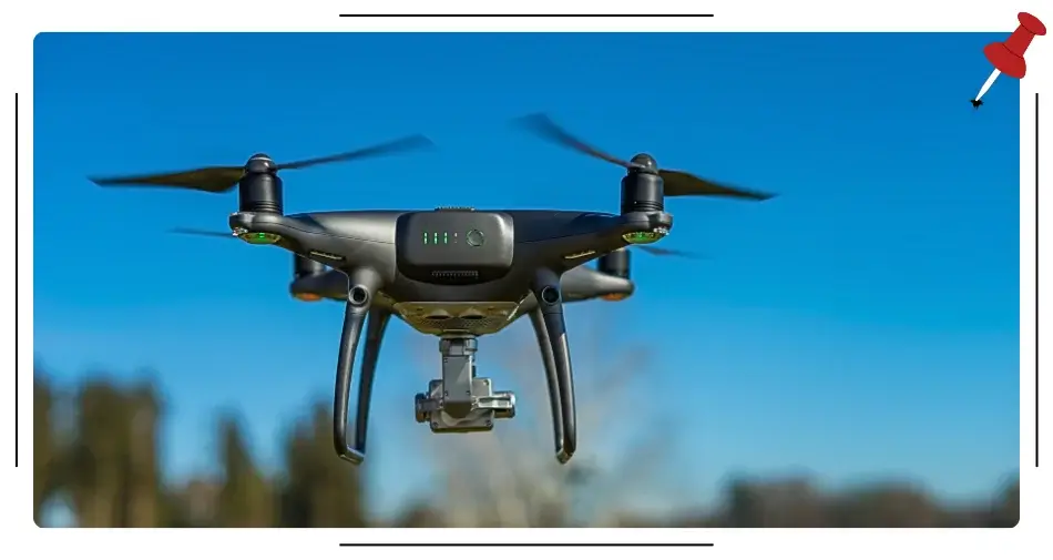 Dron w powietrzu